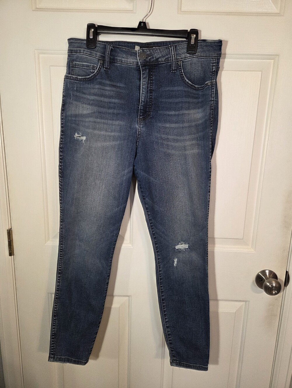 Kut from the Kloth Connie High Rise Distressed Jeans Sz 12
